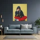 Інтер'єрна картина Біллі Айліш у червоних штанах, Billie Eilish, 37×30 см (id3867) - зображення 7