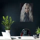 Інтер'єрна картина Біллі Айліш з довгим волоссям, Billie Eilish, 42×30 см (id3871) - зображення 5