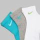 Набор женских носков коротких хлопковых Nike Everyday Plus SX6890-967 34-38 3 пары Разноцветный (197594569591) - изображение 11