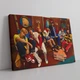 Інтер'єрна картина БТС із піцею, Bangtan Boys, BTS, кейпоп, 43×60 см (id1602) - зображення 1