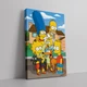 Интерьерная картина Семейство Симпсонов на улице, Simpsons, 60×40 см (id1026) - изображение 1