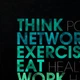 Постер Думай позитивно, Think positive, network well, A1 85×60 см (id2259) - зображення 2