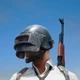 Постер ПУБГ, игрок в шлеме и галстуке, PUBG, Playerunknown's Battlegrounds, A3 42×30 см (id2730) - изображение 2