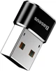 Адаптер переходник Baseus USB Male to Type-C Female Adapter Converter 3A Быстрая зарядка (CAAOTG-01) Black - изображение 4