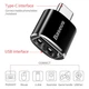 Адаптер переходник Baseus Female USB To Type-C Male OTG Adapter Converter 2.4A Быстрая зарядка (CATOTG-01) Black - изображение 8