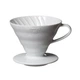 Воронка Пуровер Hario V60 02, керамическая, для приготовления кофе, Белый, 400 мл - изображение 1