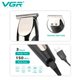 Триммер VGR V-059, 6 насадкок, LED дисплей - изображение 3