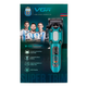 Аккумуляторная машинка для стрижки VGR V-600 GREEN, 6 насадок, регулятор высоты, 7000 RPM, LED дисплей - изображение 4