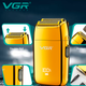 Электробритва VGR V-399 GOLD шейвер, влагостойкая, дополнительная насадка, LED дисплей - изображение 3