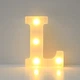 Об'ємна літера L led маленька 16 на 12 см білий - зображення 1