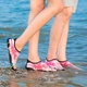 Обувь для пляжа и кораллов аквашузы Diving shoes белые с розовой молнией 39 ( 24,5см ) 115 - изображение 2