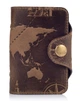 Картхолдер зі шкіри HiArt CH-03 Shabby Light Olive 7 wonders of the world - зображення 1