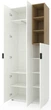 Шкаф Metkas Home A003R 900x420x2300 мм ЛДСП Белый снег - Дуб Артизан (MA003R- BD) - изображение 2