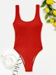 Женский совместный купальник жатка Beach Bikini красный Varleinsar размер M - изображение 2