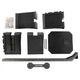 Стеллаж модульный для инвентаря кроссфит LiveUp LP8875 STORAGE RACK (металл, р-р 55x60x180см, черный) - изображение 10