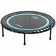 Фитнес батут для джампинга складной круглый ø40» (100см) LiveUp LP8250 (металл, полиэстер, латекс, крепление жгуты, d-100см, черный-синий) - изображение 1