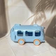 Пляшка для води дитяча ARDESTO Bear Bus 500 мл іграшка автобус блакитний зі шнурочком та наліпками - зображення 5
