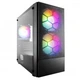 Корпус 1stPlayer x4-m-bk-2f1p-1f1, Black, без бп, Mini Tower, Micro atx / Mini itx, 1xUSB 3.0 / 2xUSB 2.0, макс. cpu — 160 мм / vga — 330 мм, 3x120 мм rgb, бічна панель із загартованого скла. - зображення 1