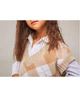 Жилетка для девочки ART KNIT Ромб бежевая, 128-134см 026845 - изображение 3