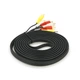 Кабель Audio-Video 3RCA-3RCA 5.0m із золотими роз'ємами для Hi-Fi систем - зображення 2