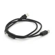 Кабель USB 2.0 AM/BM, 1.0m, 1 ферит, чорний, Пакет Q500 - зображення 2