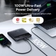Повербанк Blade Digital Display 20000mAh 100W 5A с технологией QC4.0+PD3.0 + кабель Type-C to Type-C 100W 20V/5A 1м, Черный - изображение 7