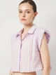 Рубашка женская Zara 1971/168 L Сиреневая (01971168655045) - изображение 4