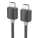 Кабель HOCO US08 HDTV 2.0 male-to-male 4K HD data cable(L=1M) Black (6931474799388) - изображение 1