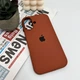 Чохол для смартфона Silicone Full Case AA Open Cam для Apple iPhone 16 42,Saddle Brown (FullOpenAAi16-42) - зображення 1