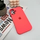 Защитный чехол-накладка Silicone Full Case AA Open Cam для Apple iPhone 16 Pink Orange (FullOpenAAi16-50) - изображение 3