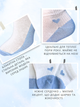 Набор женских носков коротких хлопковых Лео blue heart 36-40 12 пар Белый/Голубой (ROZ6501062285) - изображение 4
