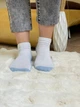 Набор женских носков коротких хлопковых Лео blue heart 36-40 12 пар Белый/Голубой (ROZ6501062285) - изображение 8