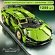 Конструктор техник машинка Lamborghini Sian FK937 2.0 на 1280 деталей в масштабе авто 1:14 Ламборджини зеленая на пульте управления с мотором и аккумулятором 67124 - изображение 4