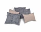 Комплект декоративних подушок Firanka Damask 36х30см 2шт, 32х22см 2шт, 32х26см 1шт, сірий і мокко (п_0772) - зображення 1