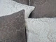 Комплект декоративних подушок Firanka Damask 36х30см 2шт, 32х22см 2шт, 32х26см 1шт коричневий з молочним (п_0771) - зображення 4