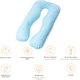 Подушка для беременных и отдыха MirSon Eco Line №8013 U-образная Blue (2200006178378) - изображение 6