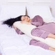 Подушка для беременных и отдыха MirSon Satin Stripe №8025 U-образная Soft Yellow (2200006178637) - изображение 7