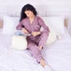Подушка для беременных и отдыха MirSon Satin Stripe №8025 U-образная Soft Yellow (2200006178637) - изображение 9