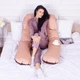 Подушка для беременных и отдыха MirSon Delicate Satin №8028 U-образная Cappuccino (2200006178668) - изображение 7