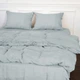 Простынь на резинке MirSon Лен Linen Caspian 120x190 см (2200008248475) - изображение 6