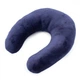 Подушка для путешествий MirSon №8225 Velvet Line 28-0006 Navy blue (2200006200239) - изображение 1