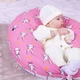 Подушка для беременных и кормления MirSon №8329 Print Line 17-0528 Bunnies pink Бязь 30х170х20 см (2200006200543) - изображение 12