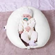 Подушка для беременных и кормления MirSon №8300 Velvet Line 28-0001 White Велюр 30х170х20 см (2200006200253) - изображение 1