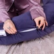 Подушка для беременных и кормления MirSon №8304 Velvet Line 28-0006 Navy blue Велюр 30х170х20 см (2200006200291) - изображение 8