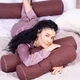 Подушка-валик MirSon №8514 Naturale Line 19-1217 Chocolate Perla 50% Memory 60х16 см (2200006342144) - изображение 5