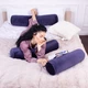 Подушка-валик MirSon №8399 Velvet Line 28-0006 Navy blue BamBoo 15x50 см (2200006249948) - изображение 4