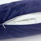Подушка-валик MirSon №8399 Velvet Line 28-0006 Navy blue BamBoo 15x50 см (2200006249948) - изображение 9