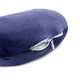 Подушка для путешествий MirSon №8751 Velvet Line 28-0006 Navy blue 50% Memory (2200006348368) - изображение 5