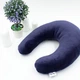 Подушка для подорожей MirSon №8778 Velvet Line 28-0006 Navy blue 100% Memory (2200006348634) - зображення 7
