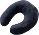 Подушка для путешествий MirSon №8806 Velvet Line 28-0007 Black Полистирол (2200006348917) - изображение 1
